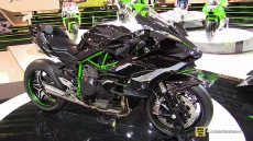 2015 Kawasaki Ninja H2-R Super Charged at 2014 EICMA Milan Motorcycle Exhibition